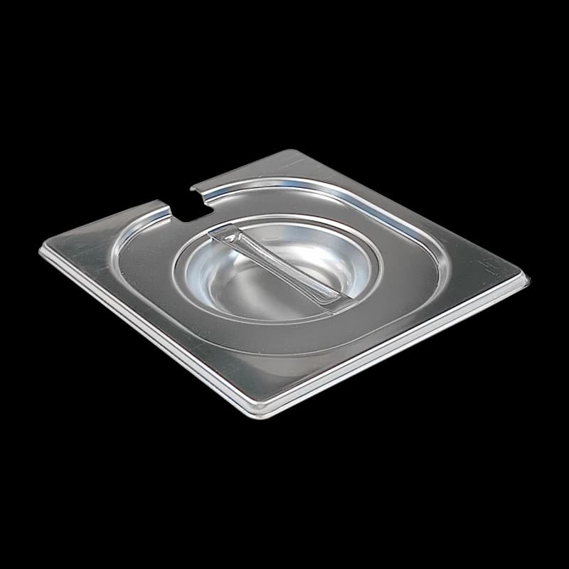 Capac GN 1/6 cu crestătură pentru lingură inox