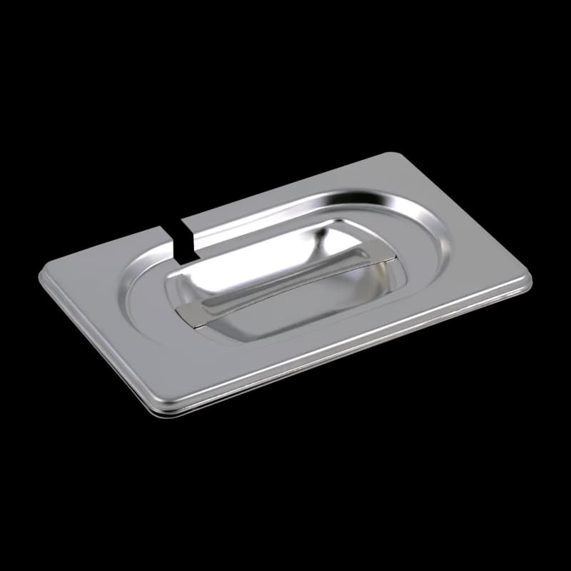 Capac GN 1/9 cu crestătură pentru lingură inox