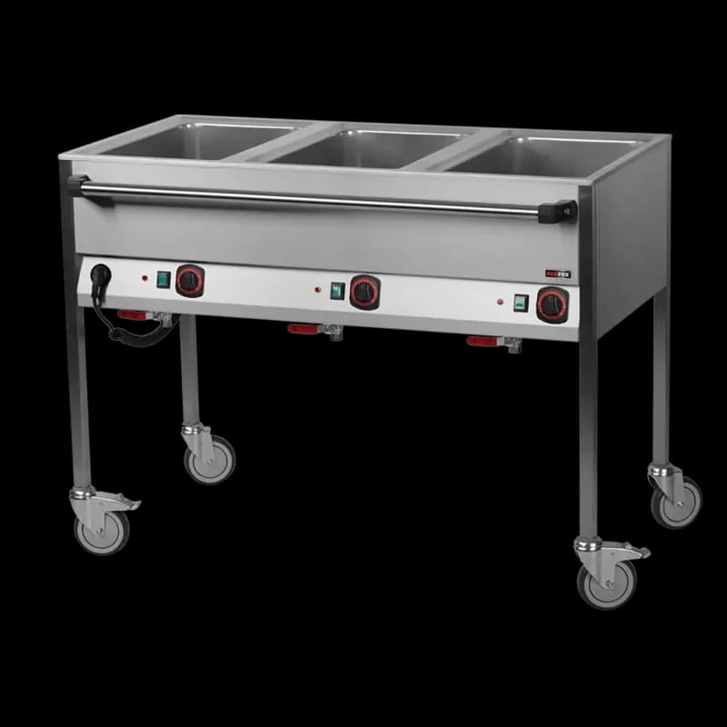 Bain-marie electric GN 3-1/1 comenzi pe latura lungă