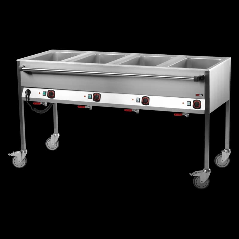Bain-marie electric GN 4-1/1 comenzi pe latura lungă