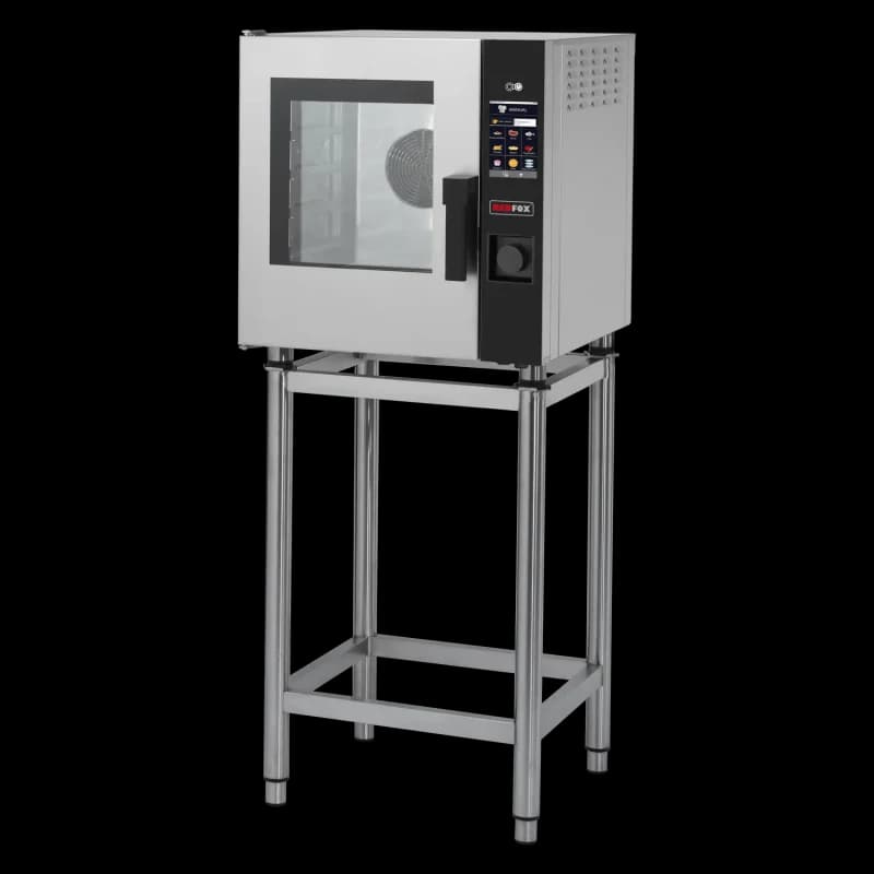 Cuptor combi cu convecție și abur electric 5x GN 2/3 abur direct touch screen ușă stânga
