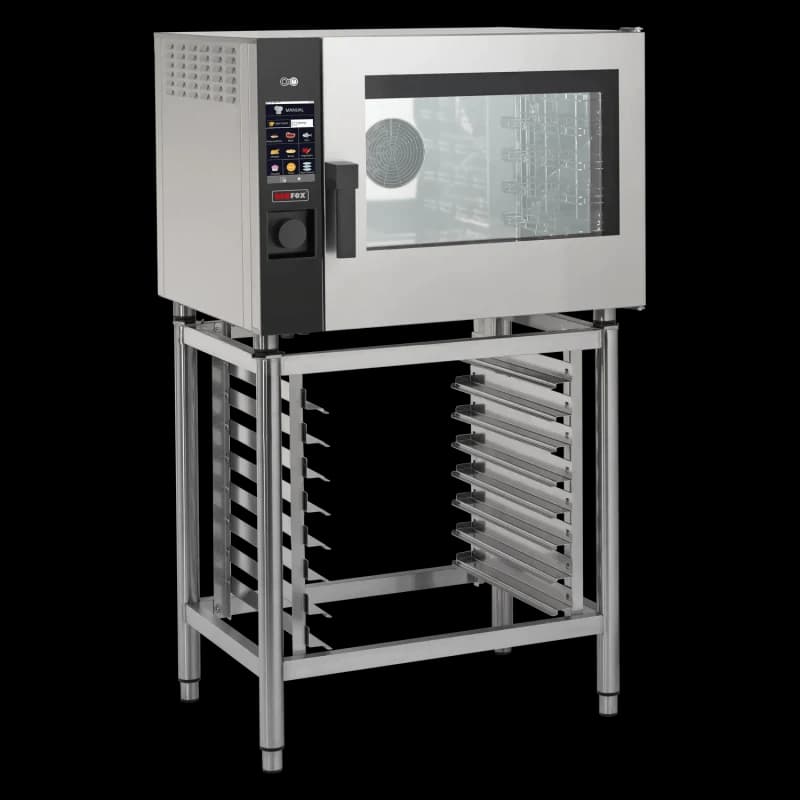Cuptor combi cu convecție și abur electric 5x GN 1/1 extra, abur direct, touch screen, curățare automată, ușă dreapta