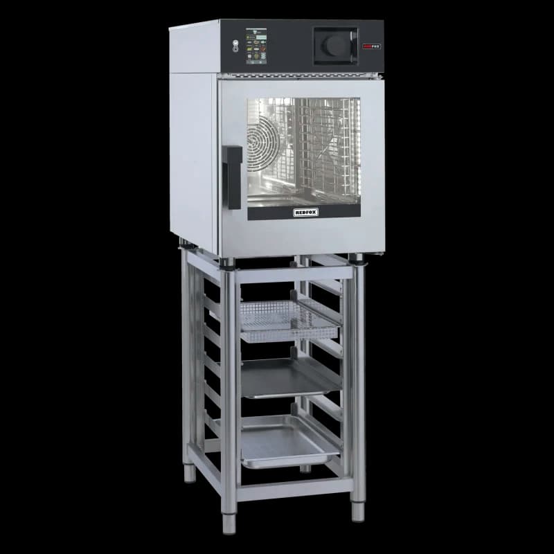 Cuptor combi cu convecție și abur MINI electric 6x GN 2/3 curățare automată abur direct touch screen 5´´ 400 V