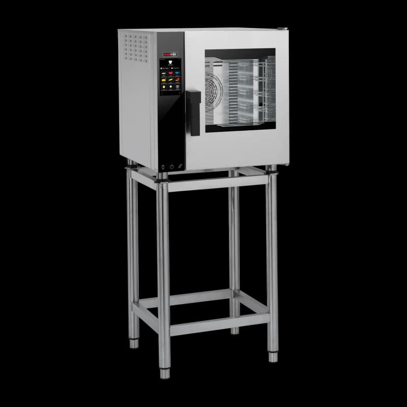 Cuptor cu convecție electric versiune întărită abur direct ecran tactil color ușă cu balamale dreapta 5x GN 2/3