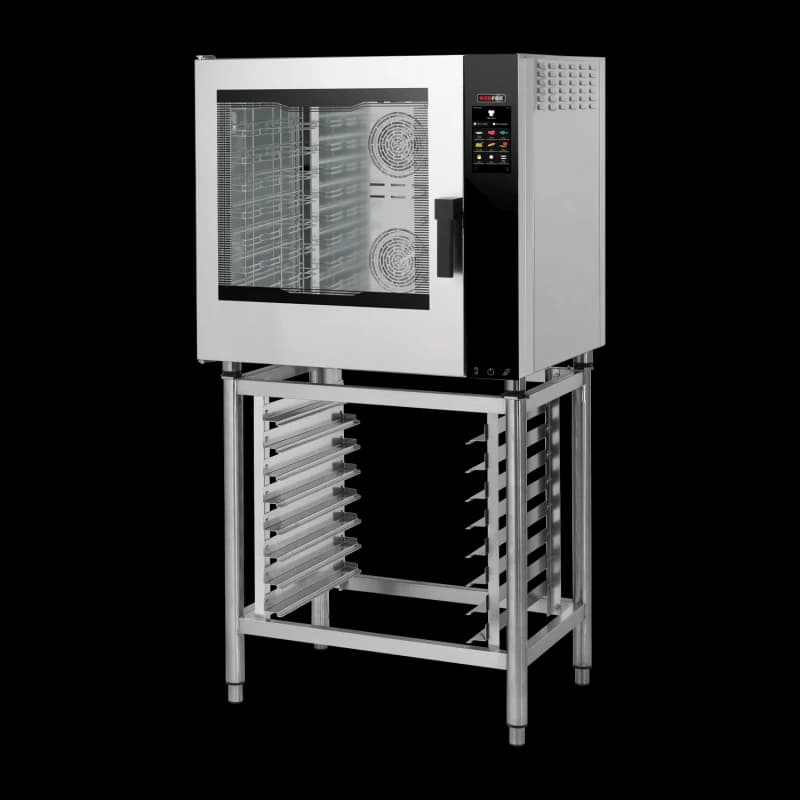 Cuptor cu convecție electric abur direct ecran tactil color ușă cu balamale stânga 7x GN 1/1