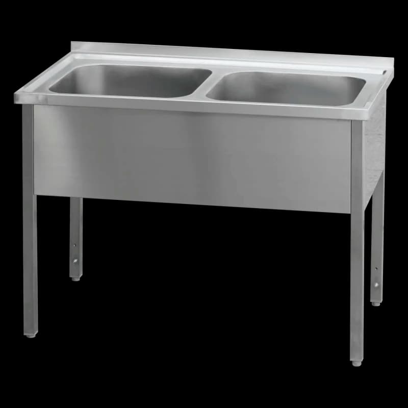 Masă de spălat 140x70x90 - 2x chiuvetă 60x50x30