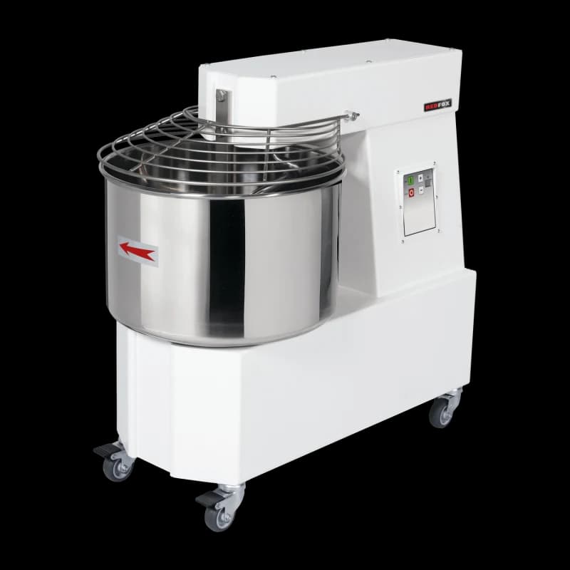 Malaxor spiral cu frământător 1 viteză cap fix 53 l 400 V