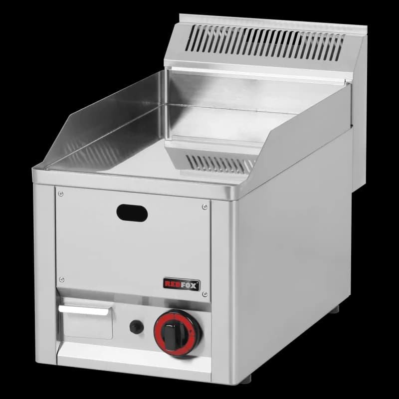 Plită 32x48 gaz cromată netedă fără dulap