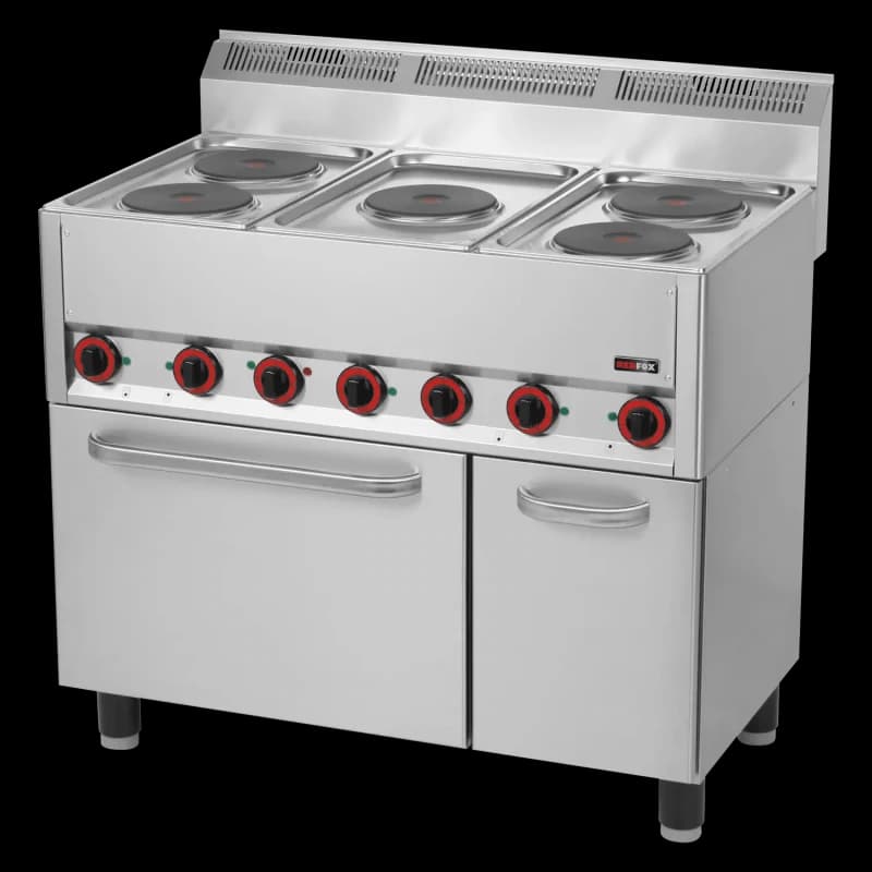 Mașină de gătit electrică cu cuptor electric cu convecție GN 1/1 - 5x plită 400 V