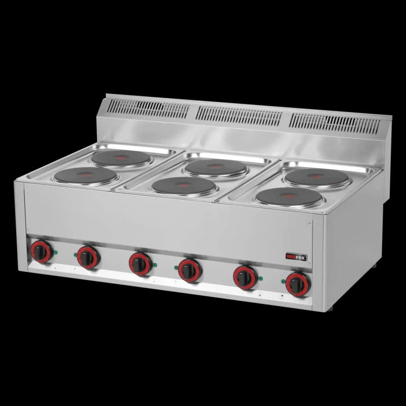 Mașină de gătit electrică 6x plită fără dulap 400 V