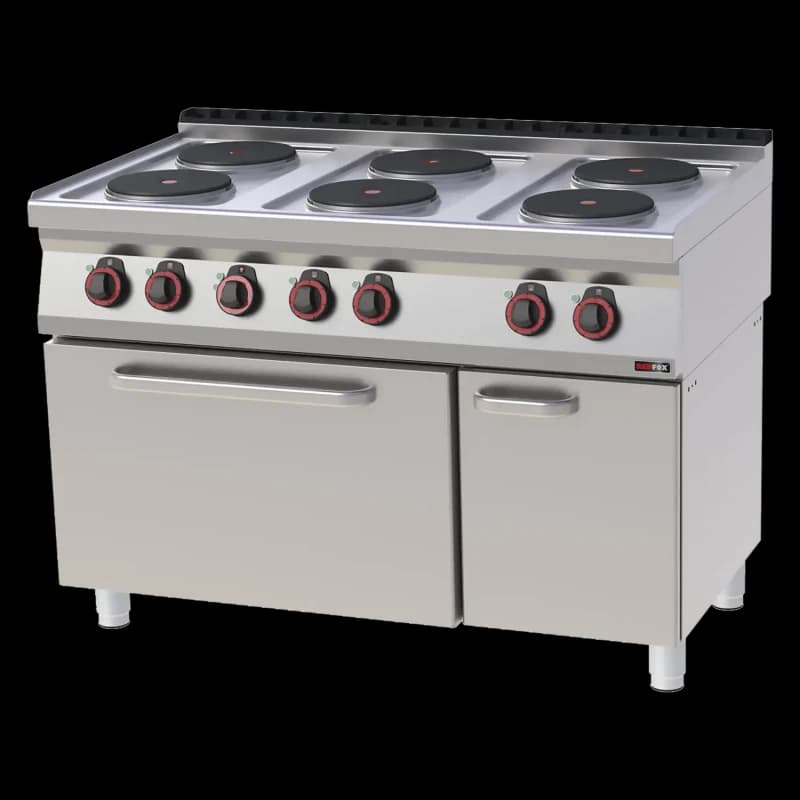 Mașină de gătit electrică cu cuptor electric cu convecție GN 1/1 - 6x plită 400 V